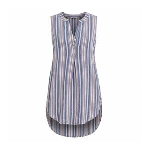 Flint‎ & Moss Relaxed Sleeveless Tunic Dress S Striped Coastal Beachy Coverup